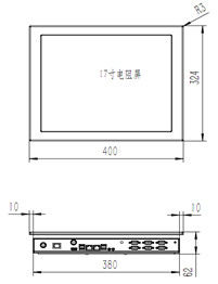100017인치 산업 터치 패널 PC 컴퓨터 윈도우 10 I7 8550U CPU