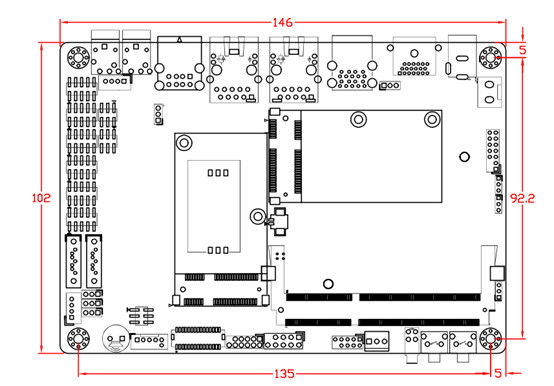 2LAN 6COM 8USB 3.5&quot; 메인보드 인보드 인텔 J1900 CPU로 용접