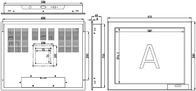 X170Z 17&quot; 800:1 산업 터치 스크린 모니터 / 산업 LCD 터치 스크린
