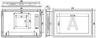 LCD 용량 산업 터치 스크린 모니터 10.1 인치 DC12V 전원 입력