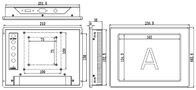 8인치 PC 산업 터치 스크린 모니터 DC 12V 인터페이스 250 cd/m2 밝기