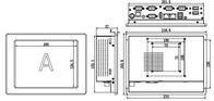 8&quot; 산업 터치 패널 PC 패널 듀얼 네트워크 4 시리즈 4USB CE FCC 승인