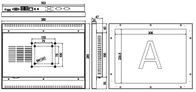 높은 밝기 IP65 산업 터치 스크린 패널 PC 모니터 400cd/m2 밝기