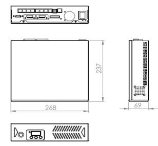 산업용 2U 임베디드 박스 PC 컴퓨터 멀티 네트워크 포트 인텔 I7 I5 I3