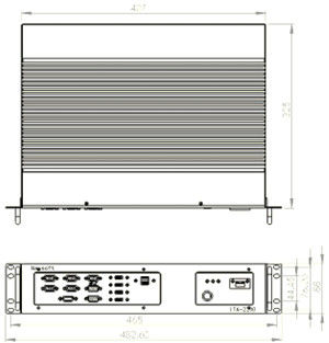 윈도우 / 리눅스 시스템 2U 소형 산업용 컴퓨터 8G 메모리 DDR3 / DDR4
