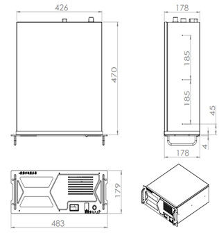 인텔 B560 견고한 산업용 랙마운트 PC 20kg MSATA 저장장치