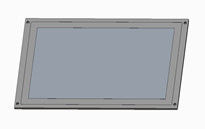 X215R-03 21.5' 차량 디스플레이 LCD 화면 용량 터치 고 밝기 여러 설치 방법